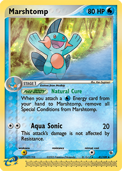 Marshtomp z edície Ruby & Sapphire, karta č.41