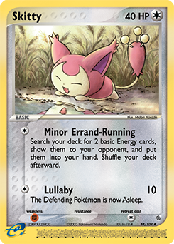 Skitty z edície Ruby & Sapphire, karta č.44
