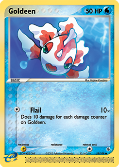 Goldeen z edície Ruby & Sapphire, karta č.55