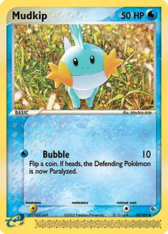 Mudkip z edície Ruby & Sapphire, karta č.59