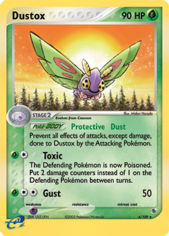 Dustox z edície Ruby & Sapphire, karta č.6