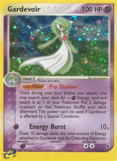 Gardevoir z edície Ruby & Sapphire, karta č.7