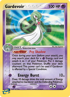 Gardevoir z edície Ruby & Sapphire, karta č.7
