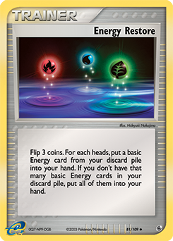 Energy Restore z edície Ruby & Sapphire, karta č.81