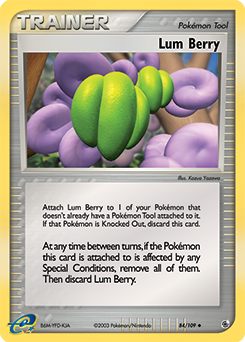 Lum Berry z edície Ruby & Sapphire, karta č.84