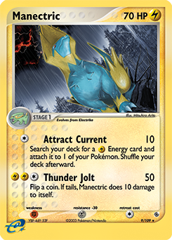Manectric z edície Ruby & Sapphire, karta č.9