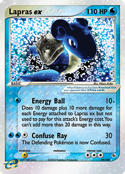 Lapras ex z edície Ruby & Sapphire, karta č.99