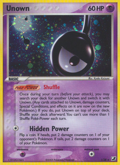 Unown z edície Unseen Forces, karta č.!