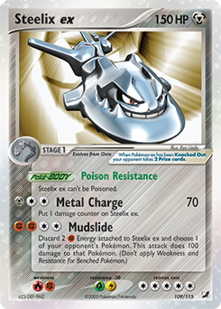Steelix ex z edície Unseen Forces, karta č.109