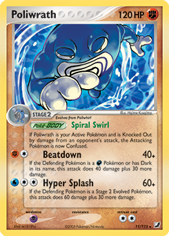 Poliwrath z edície Unseen Forces, karta č.11