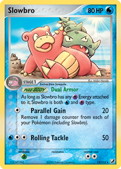 Slowbro z edície Unseen Forces, karta č.13