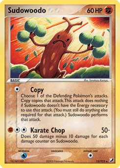 Sudowoodo z edície Unseen Forces, karta č.15