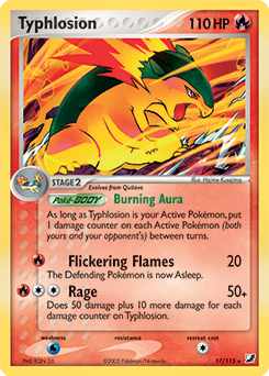 Typhlosion z edície Unseen Forces, karta č.17