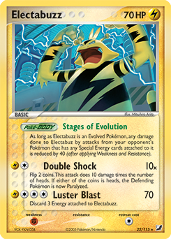 Electabuzz z edície Unseen Forces, karta č.22