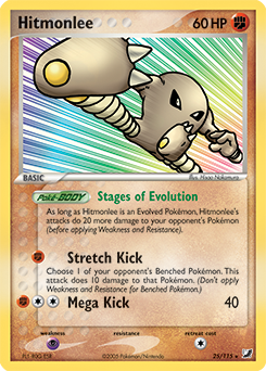 Hitmonlee z edície Unseen Forces, karta č.25
