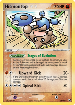 Hitmontop z edície Unseen Forces, karta č.26