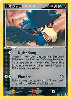 Murkrow z edície Unseen Forces, karta č.30