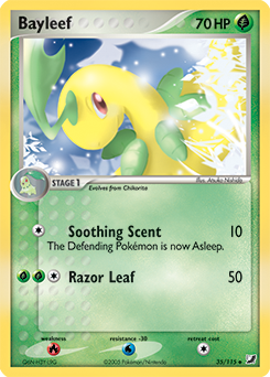 Bayleef z edície Unseen Forces, karta č.35