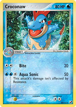 Croconaw z edície Unseen Forces, karta č.38
