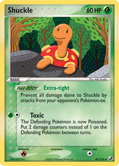 Shuckle z edície Unseen Forces, karta č.47