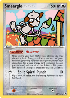 Smeargle z edície Unseen Forces, karta č.48