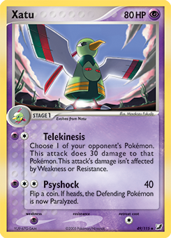 Xatu z edície Unseen Forces, karta č.49