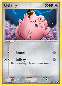 Clefairy z edície Unseen Forces, karta č.53
