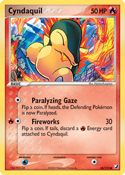 Cyndaquil z edície Unseen Forces, karta č.54