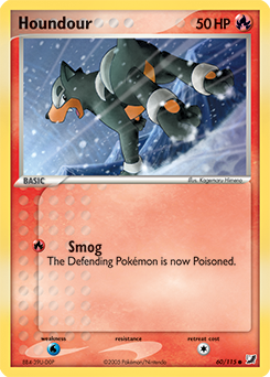 Houndour z edície Unseen Forces, karta č.60