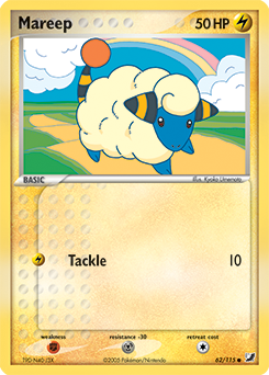 Mareep z edície Unseen Forces, karta č.62