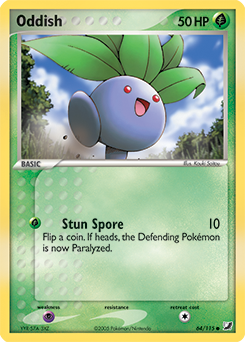 Oddish z edície Unseen Forces, karta č.64