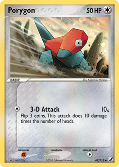Porygon z edície Unseen Forces, karta č.69