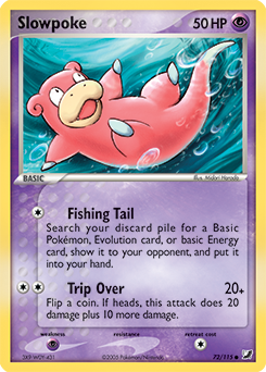 Slowpoke z edície Unseen Forces, karta č.72