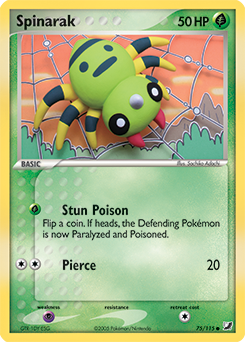 Spinarak z edície Unseen Forces, karta č.75