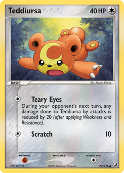Teddiursa z edície Unseen Forces, karta č.77