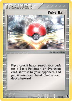 Poké Ball z edície Unseen Forces, karta č.87