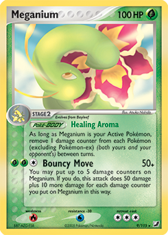 Meganium z edície Unseen Forces, karta č.9