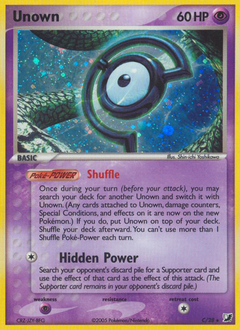 Unown z edície Unseen Forces, karta č.C