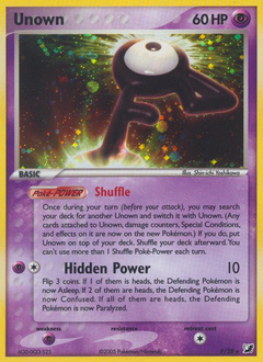 Unown z edície Unseen Forces, karta č.F