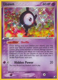 Unown z edície Unseen Forces, karta č.K