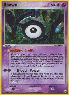 Unown z edície Unseen Forces, karta č.S