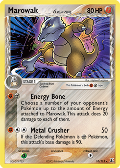 Marowak, ukážková karta