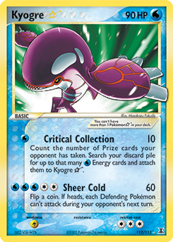 Kyogre ★ z edície Delta Species, karta č.112