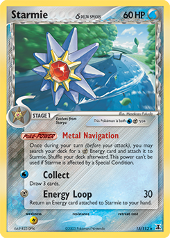 Starmie δ z edície Delta Species, karta č.15
