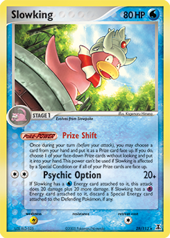 Slowking z edície Delta Species, karta č.28