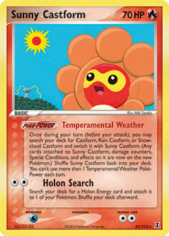 Sunny Castform z edície Delta Species, karta č.31
