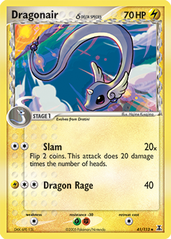 Dragonair δ z edície Delta Species, karta č.41