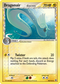 Dragonair δ z edície Delta Species, karta č.42