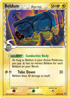 Beldum δ z edície Delta Species, karta č.59