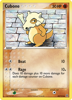 Cubone z edície Delta Species, karta č.60